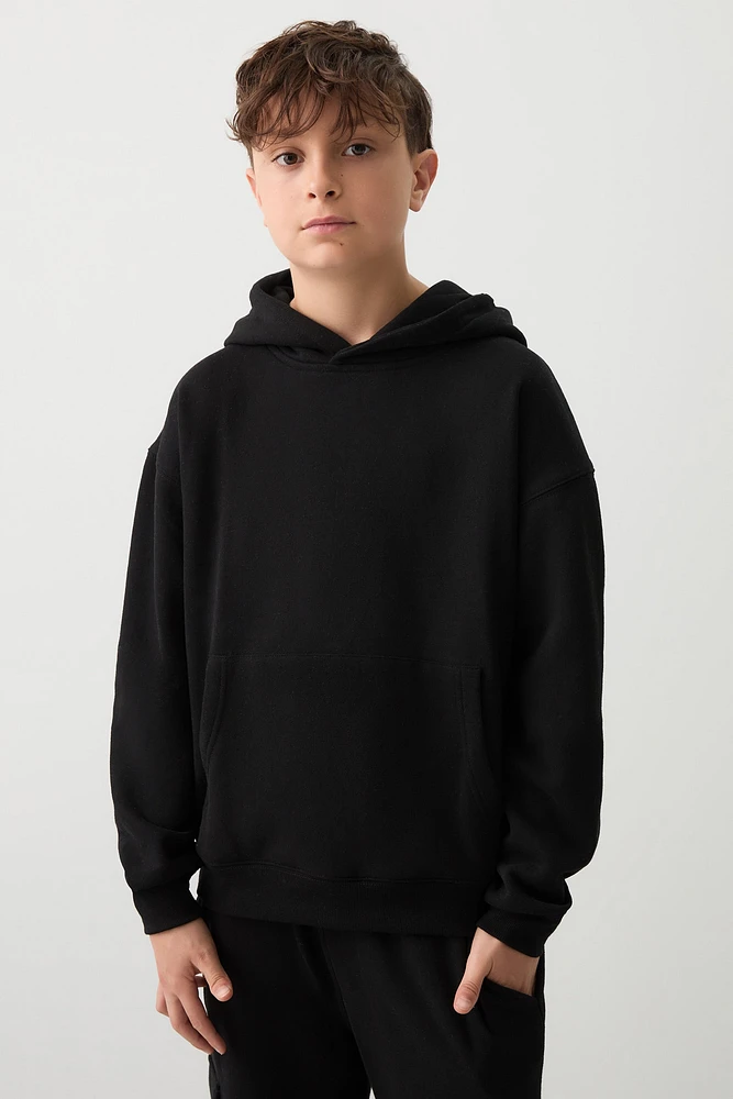 Ardene Kids Solid Hoodie in | Size | Polyester/Cotton | Fleece-Lined