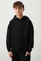 Ardene Kids Solid Hoodie in | Size | Polyester/Cotton | Fleece-Lined