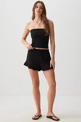 Ardene Ruffle Shorts in | Size | Rayon