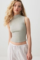 Ardene Basic High Neck Tank Top in | Size | Cotton/Elastane | Eco-Conscious