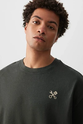 Ardene Man Graphic Boxy T-Shirt For Men in | Size | 100% Cotton