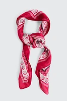 Ardene A.C.W. Geometric Lightweight Scarf in Pink | Polyester