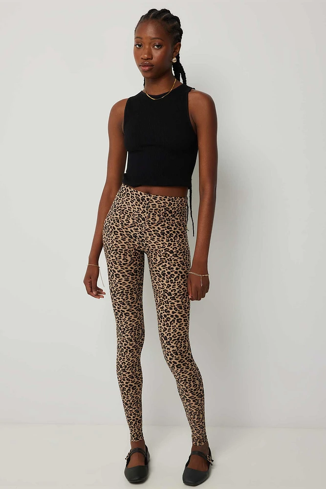 Ardene Super Soft Printed Leggings | Size | Polyester/Spandex