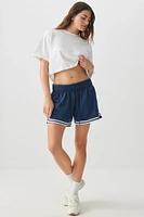 Ardene Lined Mesh Shorts in Dark Blue | Size | 100% Recycled Polyester/Nylon/Spandex | Eco-Conscious