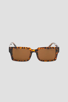 Ardene Man Square Tortoiseshell Sunglasses For Men in Brown