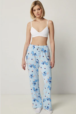 Ardene Stitch PJ Pants in Light Blue | Size | Polyester/Spandex