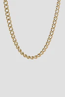 Ardene Man 14K Gold Plated Cuban Link Chain Necklace For Men