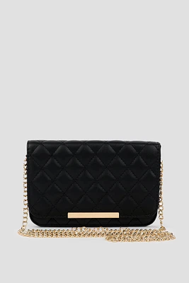 Ardene Quilted Crossbody Bag in | Faux Leather/Polyester