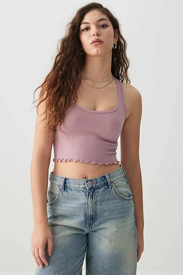 Ardene Basic Ultra Crop Seamless Racerback Tank in | Size | Nylon/Elastane | Eco-Conscious