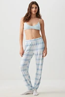 Ardene Super Soft PJ Joggers in Light Blue | Size | Polyester/Spandex | Eco-Conscious