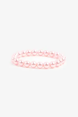 Ardene Pink Pearl Bracelet in Light Pink