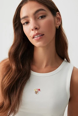 Ardene Graphic PJ Tank in | Size | Cotton/Elastane | Eco-Conscious