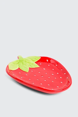 Ardene Strawberry Shaped Dish in Red