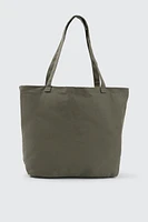 Ardene Canvas Tote Bag in Khaki | Cotton | Eco-Conscious | 100% Recycled