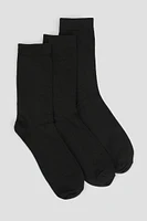 Ardene 3-Pack Super Soft Crew Socks in | Polyester/Spandex