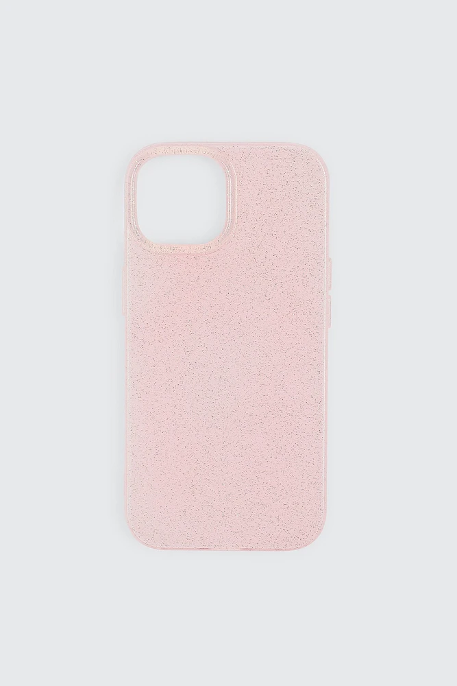 Ardene Glitter iPhone 13/14/15 Case in Light Pink