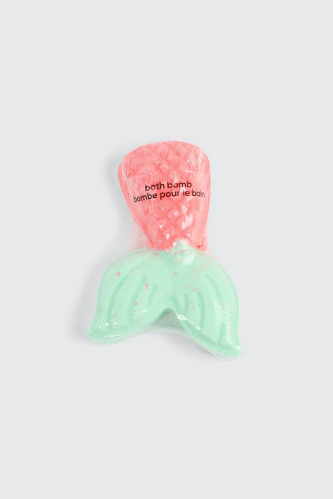 Ardene Mermaid Tail Bath Bomb in Light Green