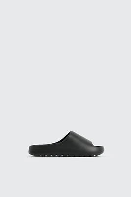 Ardene Kids Black Slides | Size