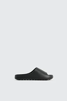 Ardene Kids Black Slides | Size