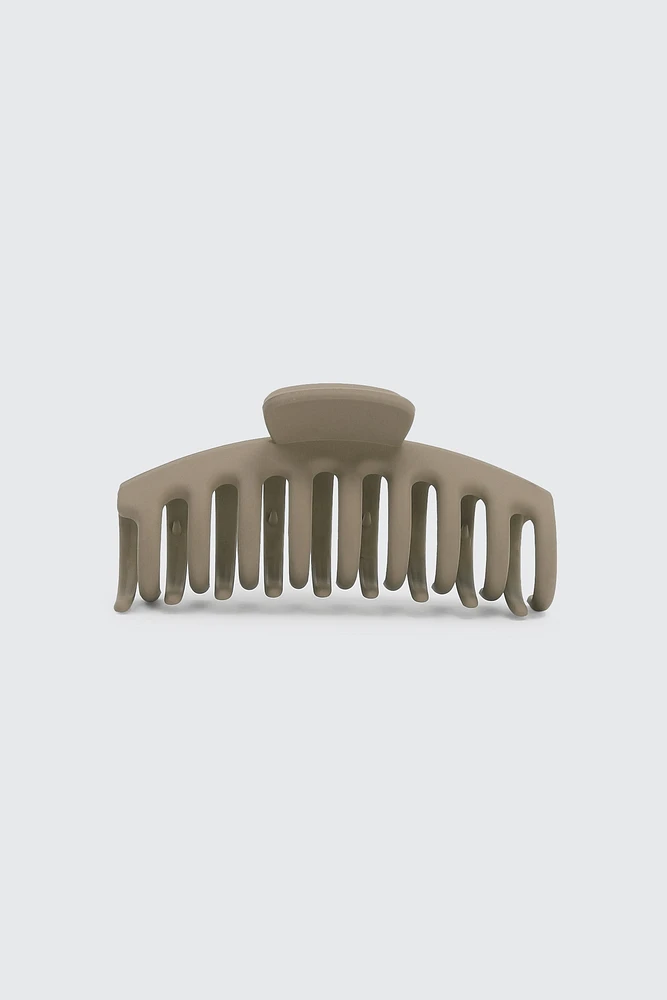 Ardene Large Hair Claw in Beige | Eco-Conscious