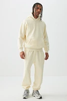 Ardene Man Solid Sweatpants For Men in Light Yellow | Size | Polyester/Cotton | Fleece-Lined