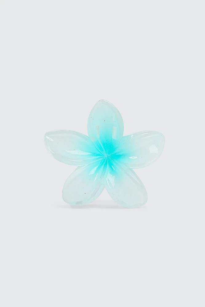Ardene Hibiscus Hair Claw in Light