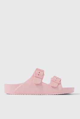 Ardene Two-Strap Sandals in Light | Size | Eco-Conscious