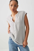Ardene Dolman Cap Sleeve Tunic in White | Size | Viscose | Eco-Conscious | 100% Recycled