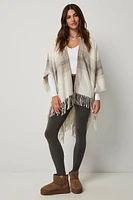 Ardene Plaid Shawl in Beige | Polyester