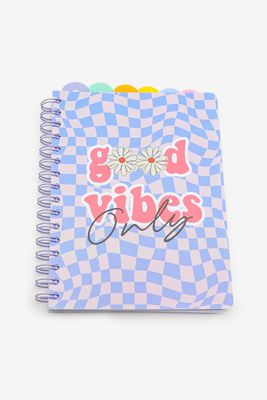 Ardene Checkerboard Spiral Notebook