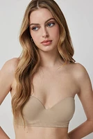 Ardene Seamless Bandeau Bra in Beige | Size | Nylon/Spandex