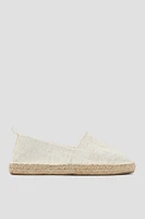 Ardene Crochet Slip On Shoes in Beige | Size