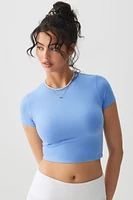 Ardene Super Soft Ultra Crop Fitted T-Shirt in | Size | Polyester/Elastane