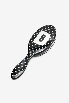 Ardene Paddle Hairbrush with Letter D in Black