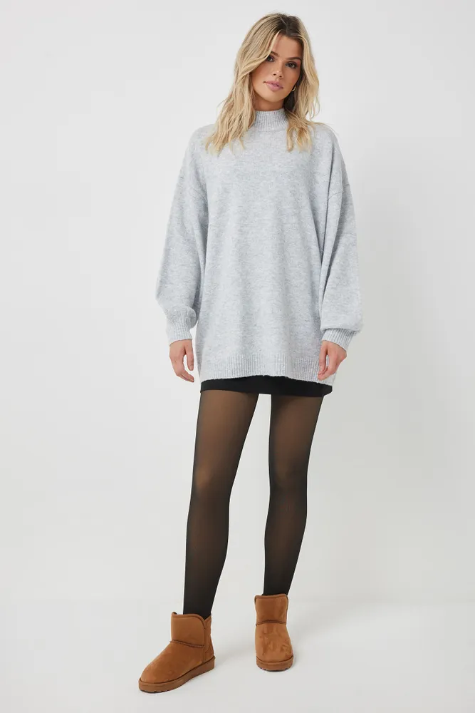 Ardene Fleece Lined Translucent Leggings in Black | Polyester/Nylon/Elastane