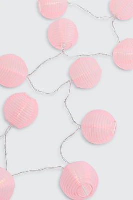 Ardene Lantern Light String in Light Pink