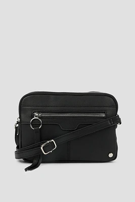 Ardene Rectangular Crossbody Bag in | Faux Leather/Polyester