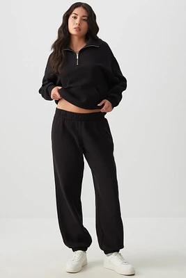 Ardene Washed Sweatpants in | Size | Polyester/Cotton | Fleece-Lined