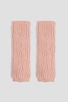 Ardene Ribbed Leg Warmers in Light Pink | 100% Acrylic