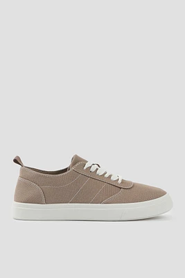 Ardene Lace-Up Sneakers in Beige | Size | Eco-Conscious