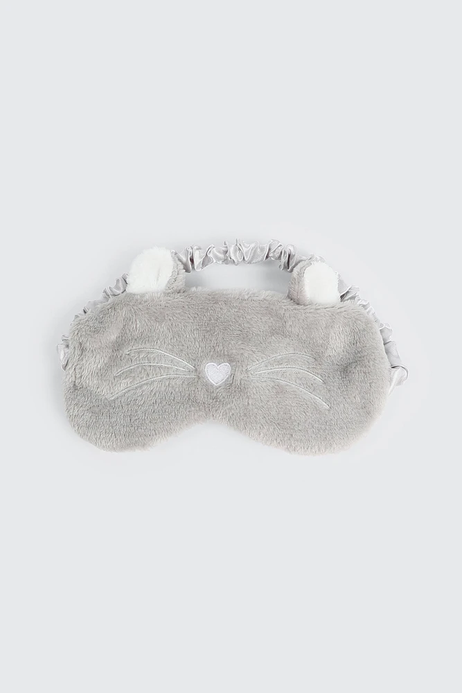 Ardene Cat Sleep Mask in Grey