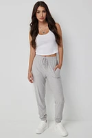 Ardene Super Soft Sweatpants in Light Grey | Size | Polyester/Elastane | Eco-Conscious