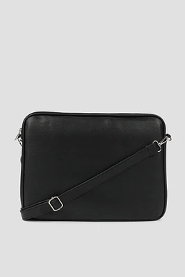 Ardene Faux Leather Laptop Bag in | Faux Leather/Polyester