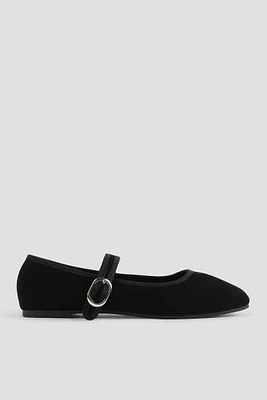 Ardene Black Mary Jane Flats | Size | Eco-Conscious