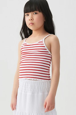 Ardene Kids Printed Lettuce Hem Tank Top in | Size | Spandex/Cotton