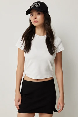 Ardene Short Crew Neck T-Shirt in | Size | 100% Cotton