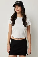 Ardene Short Crew Neck T-Shirt in | Size | 100% Cotton