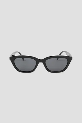 Ardene Slim Square Sunglasses in Black