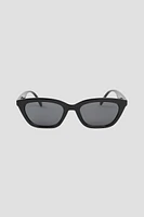 Ardene Slim Square Sunglasses in Black