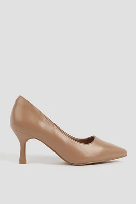 Ardene High Heel Pumps in Beige | Size | Eco-Conscious